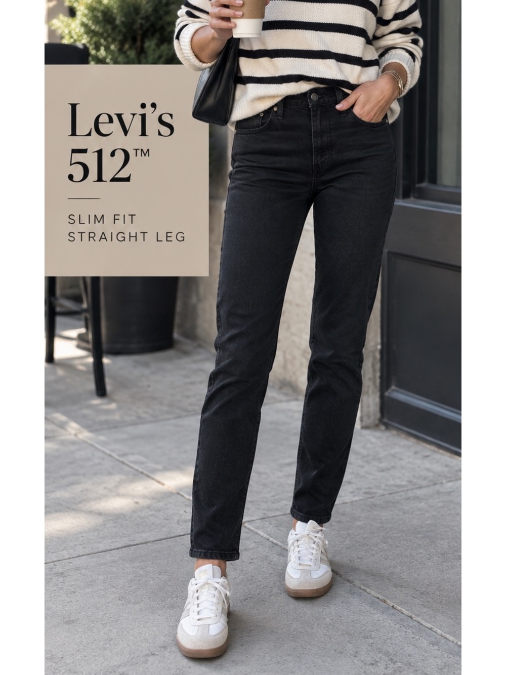 Levi’s 512 Black Slim Jeans 29x32 Classic Denim